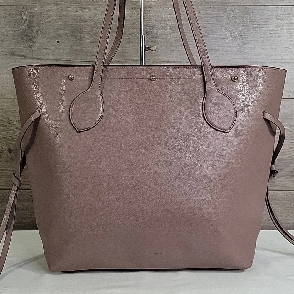 Rebecca Minkoff Elegant Brown Leather Tote Bag